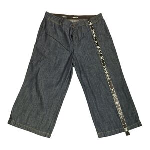 Liz Claiborne  Wide Leg Dark Denim Ankle pants Size 16